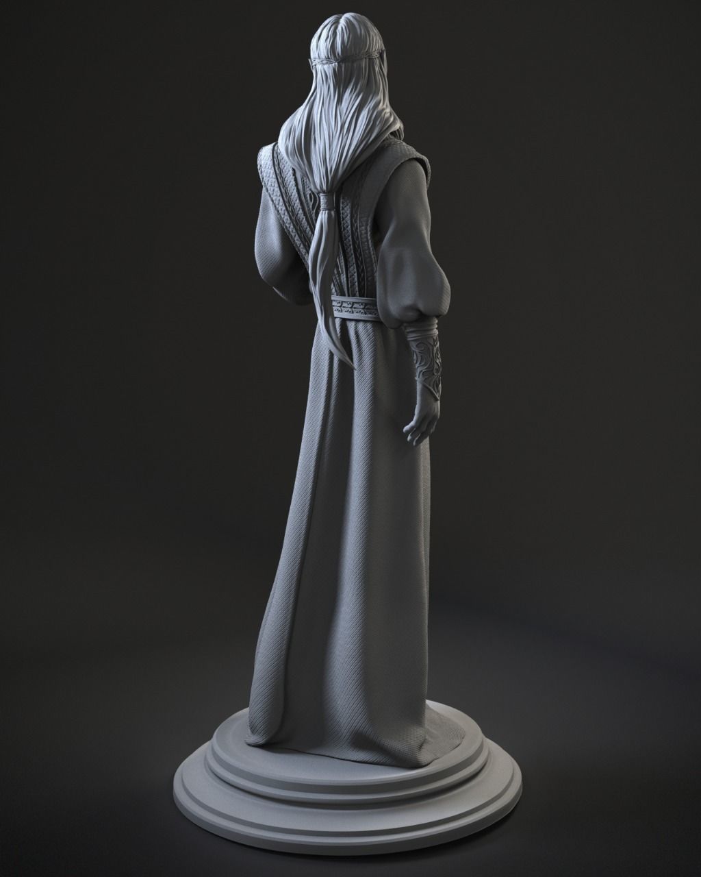 Sauron 3D Print lord of rings statue 3D print model_4