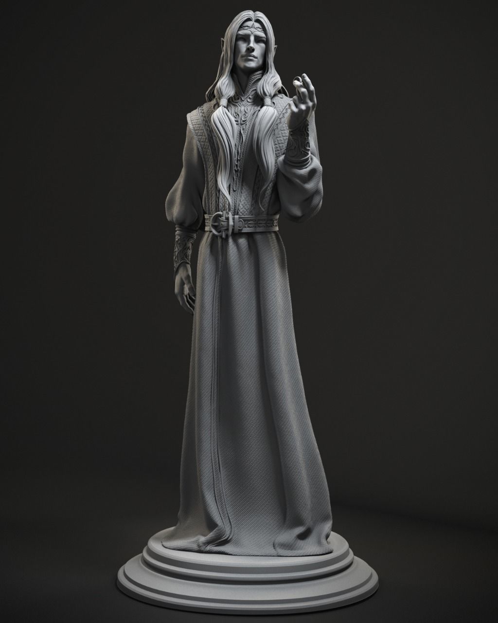 Sauron 3D Print lord of rings statue 3D print model_1