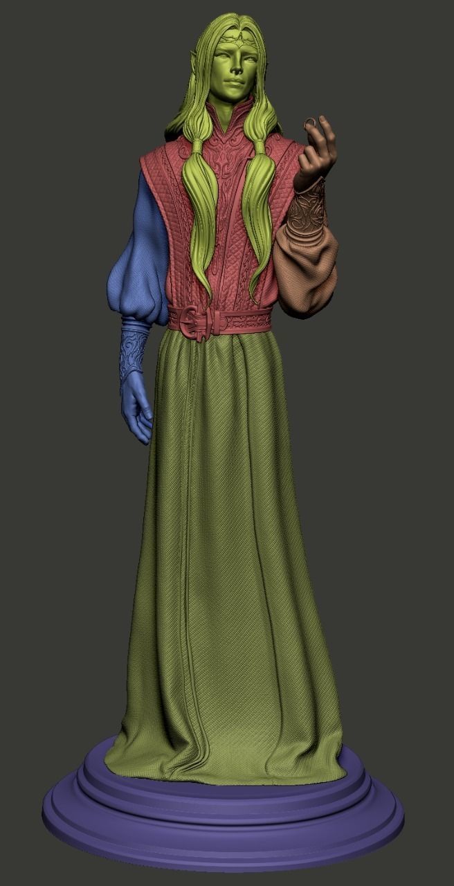 Sauron 3D Print lord of rings statue 3D print model_5