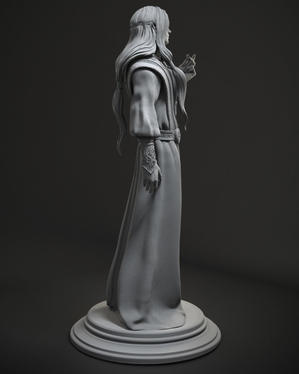 Sauron 3D Print lord of rings statue 3D print model_3