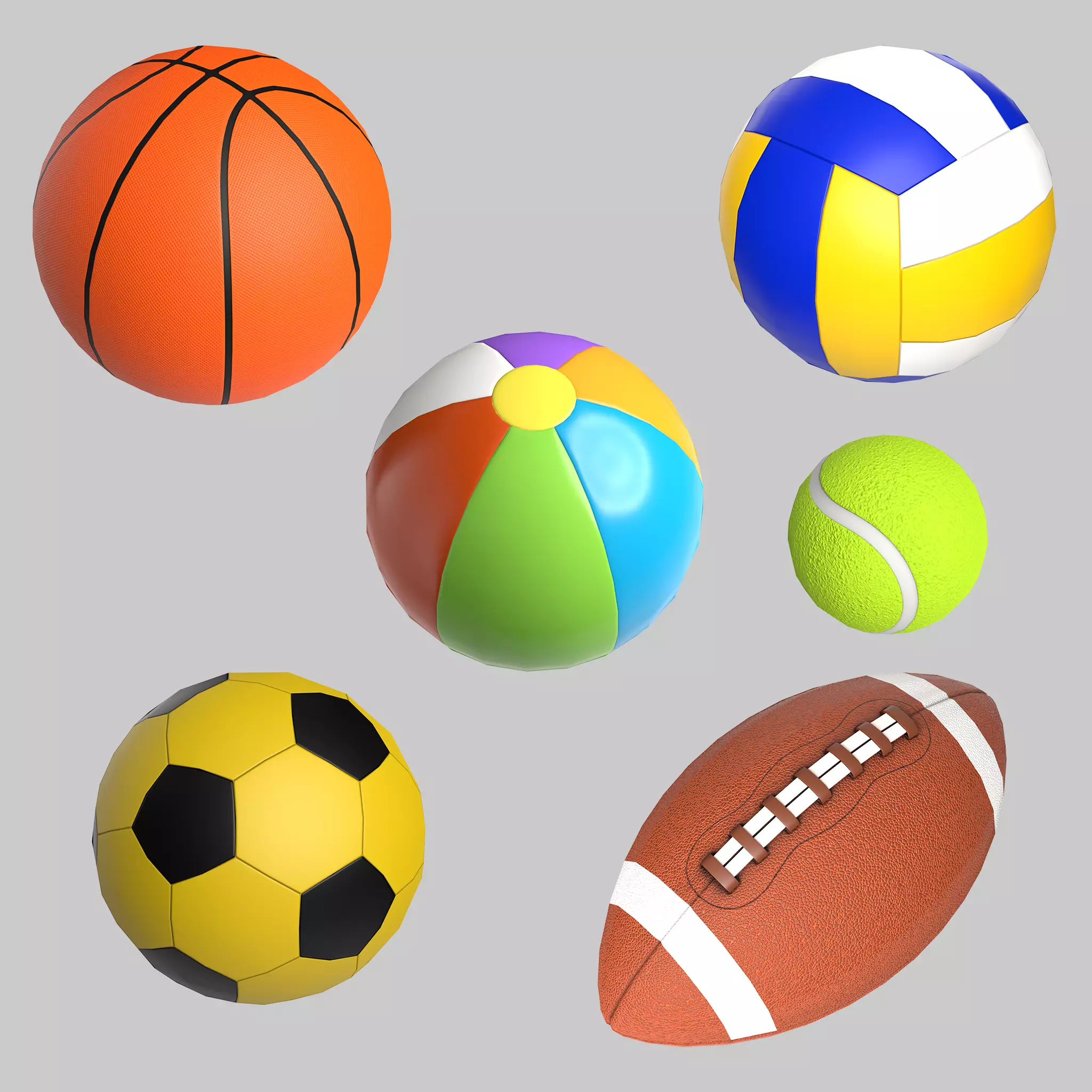 Balls Collection Pack Gameready _0