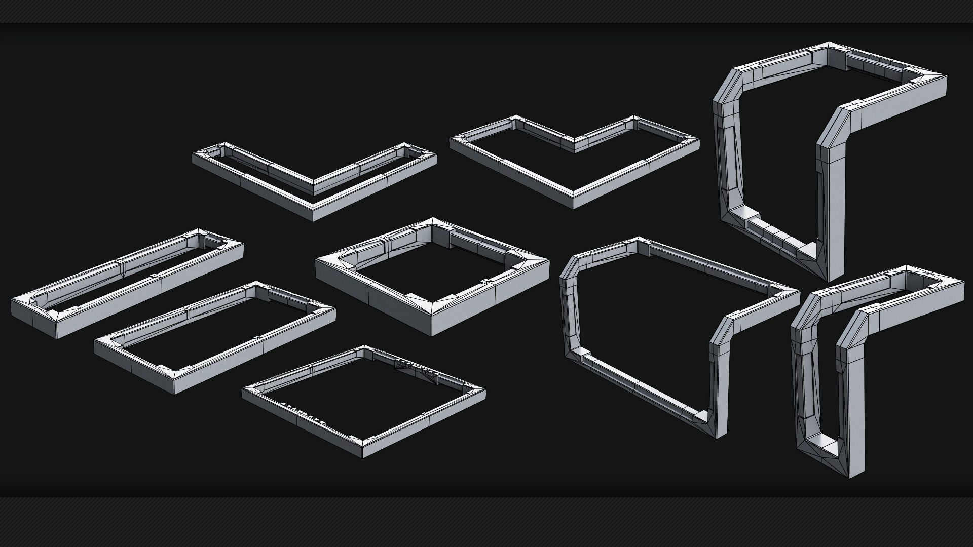 110 Sci-Fi Panels - KITBASH - VOL 07 3D model_4