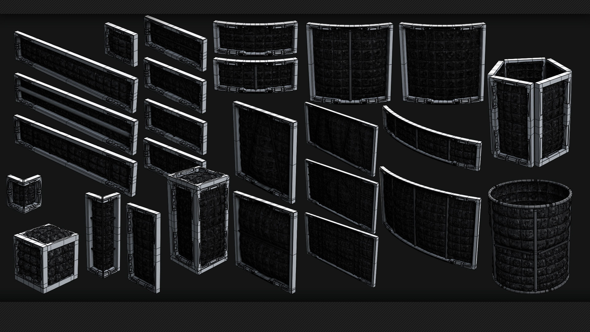 110 Sci-Fi Panels - KITBASH - VOL 07 3D model_18