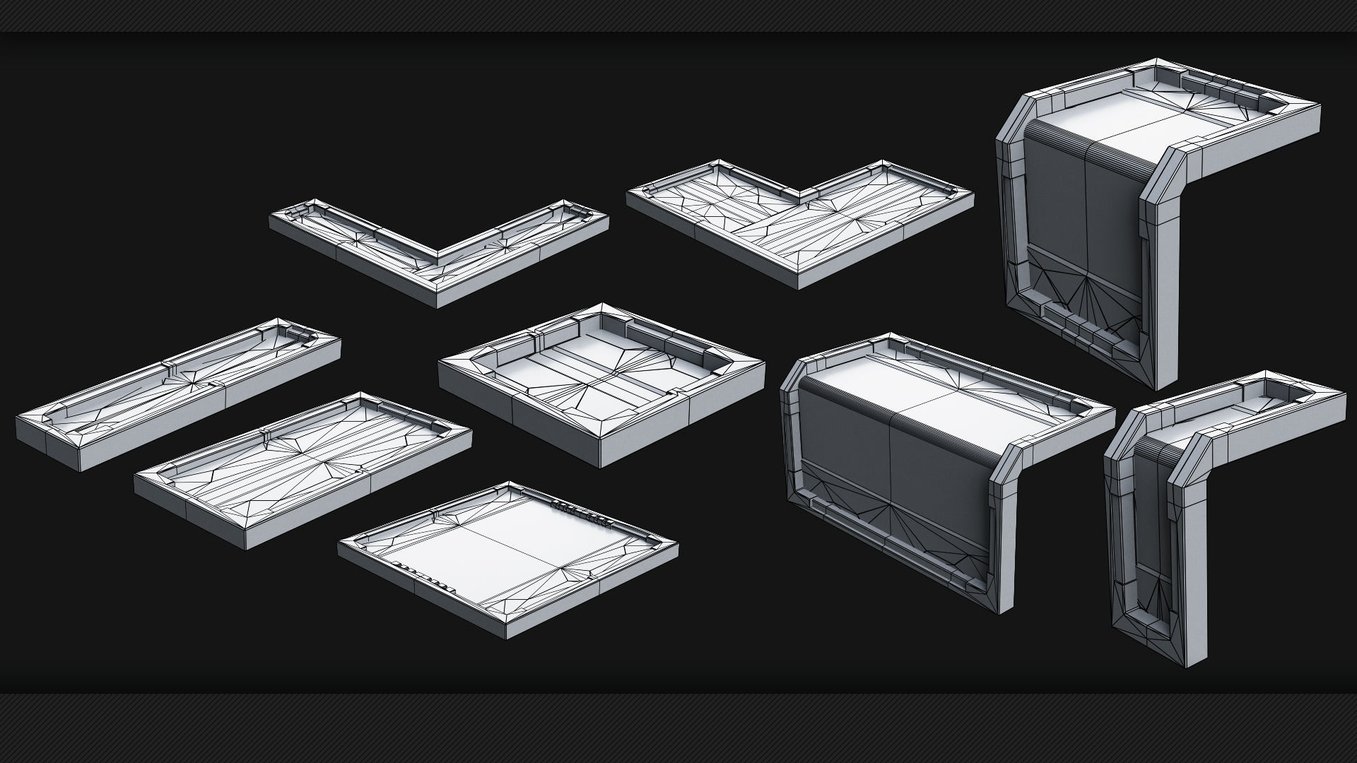 110 Sci-Fi Panels - KITBASH - VOL 07 3D model_12