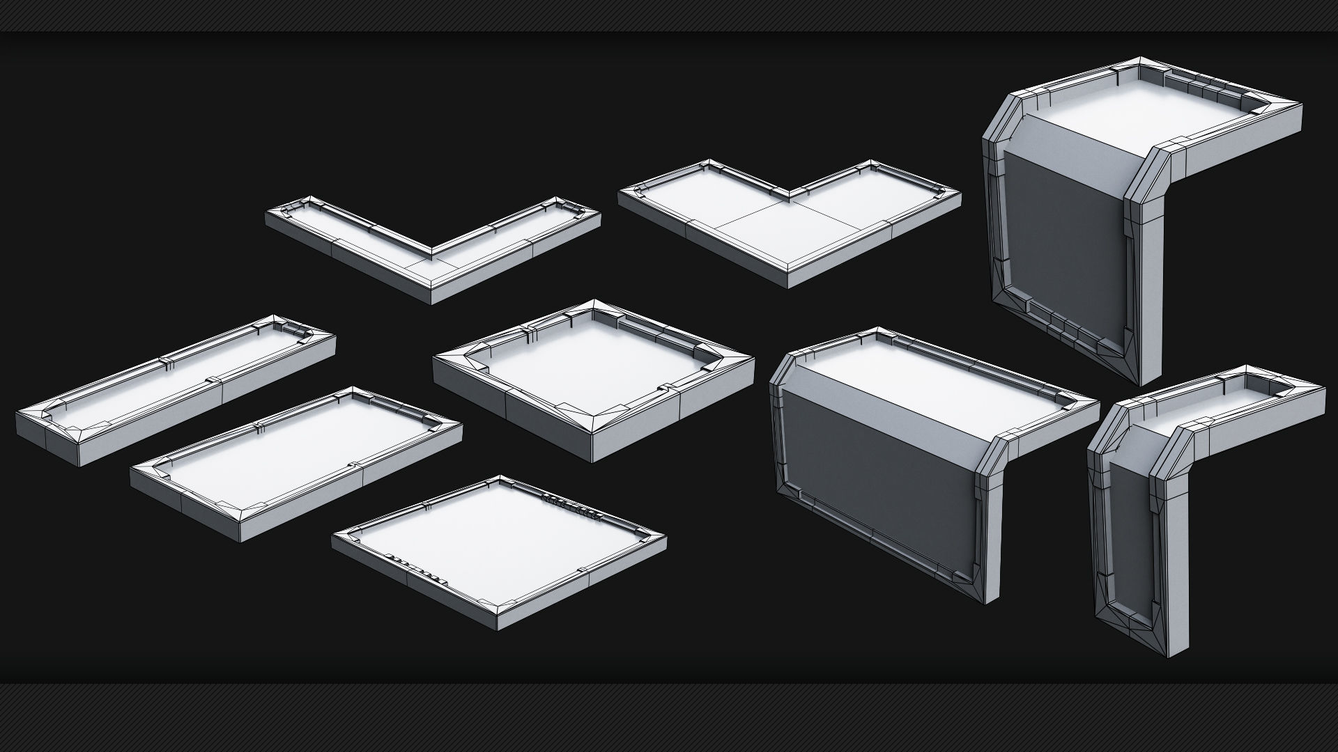 110 Sci-Fi Panels - KITBASH - VOL 07 3D model_6
