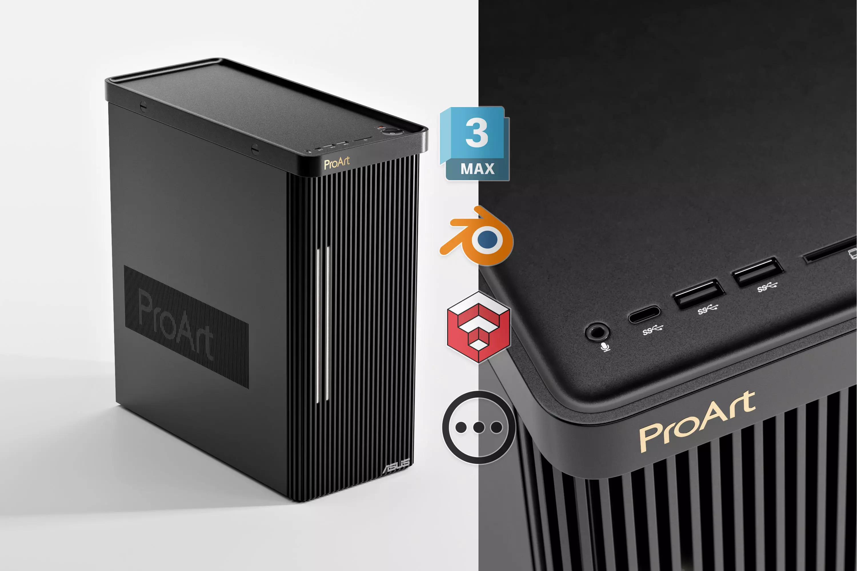 Asus ProArt Station PD5 - Workstation PC 3D model_0