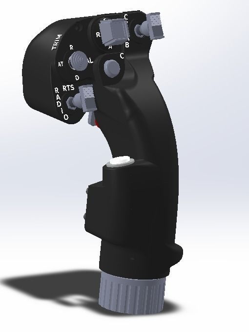 AH-64D Apache cyclic 3D printing model with electric componenets 3D print model_9