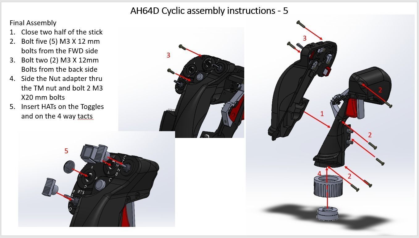 AH-64D Apache cyclic 3D printing model with electric componenets 3D print model_17