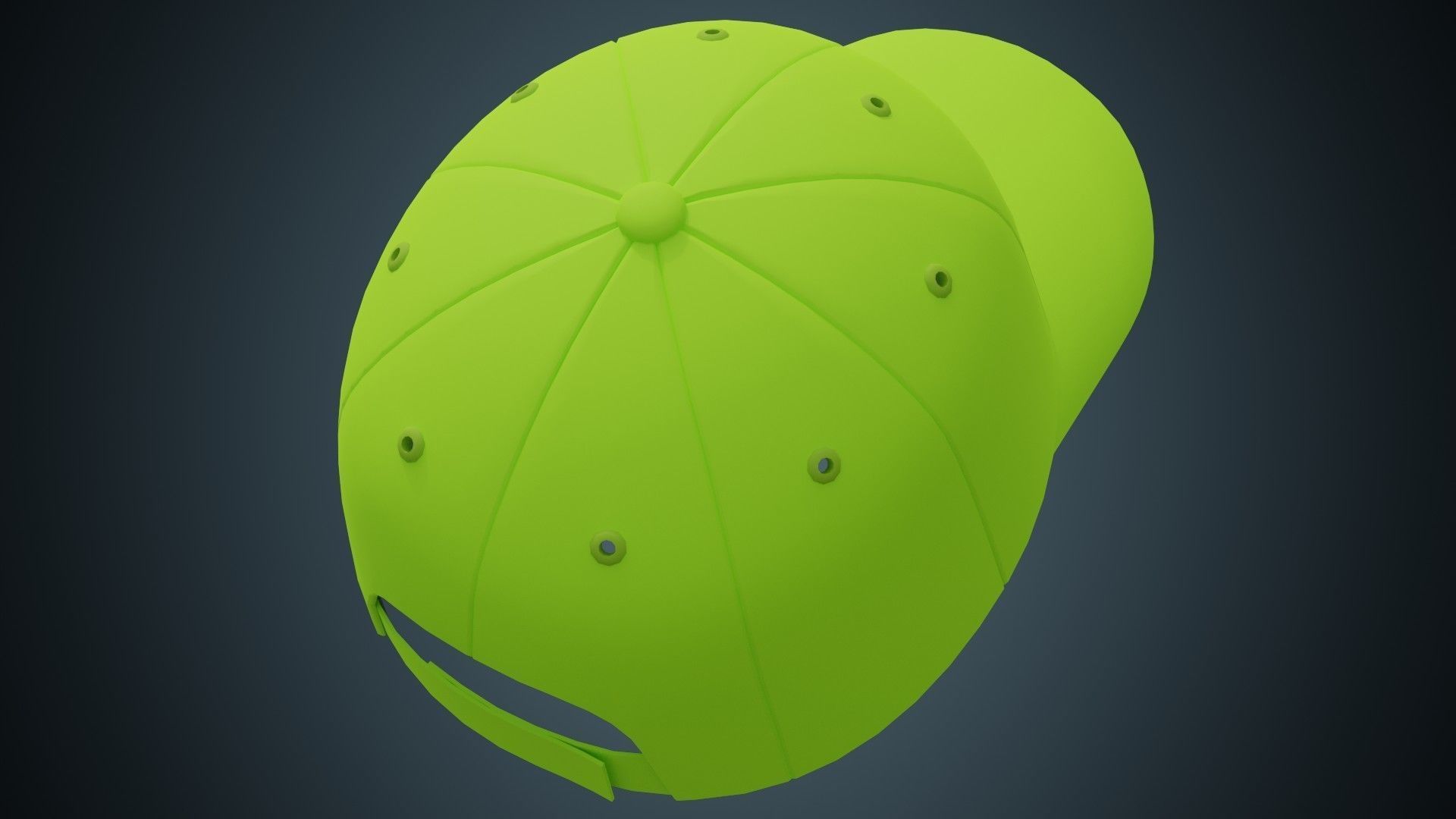 Baseball Cap 1 Basic 3D model_2