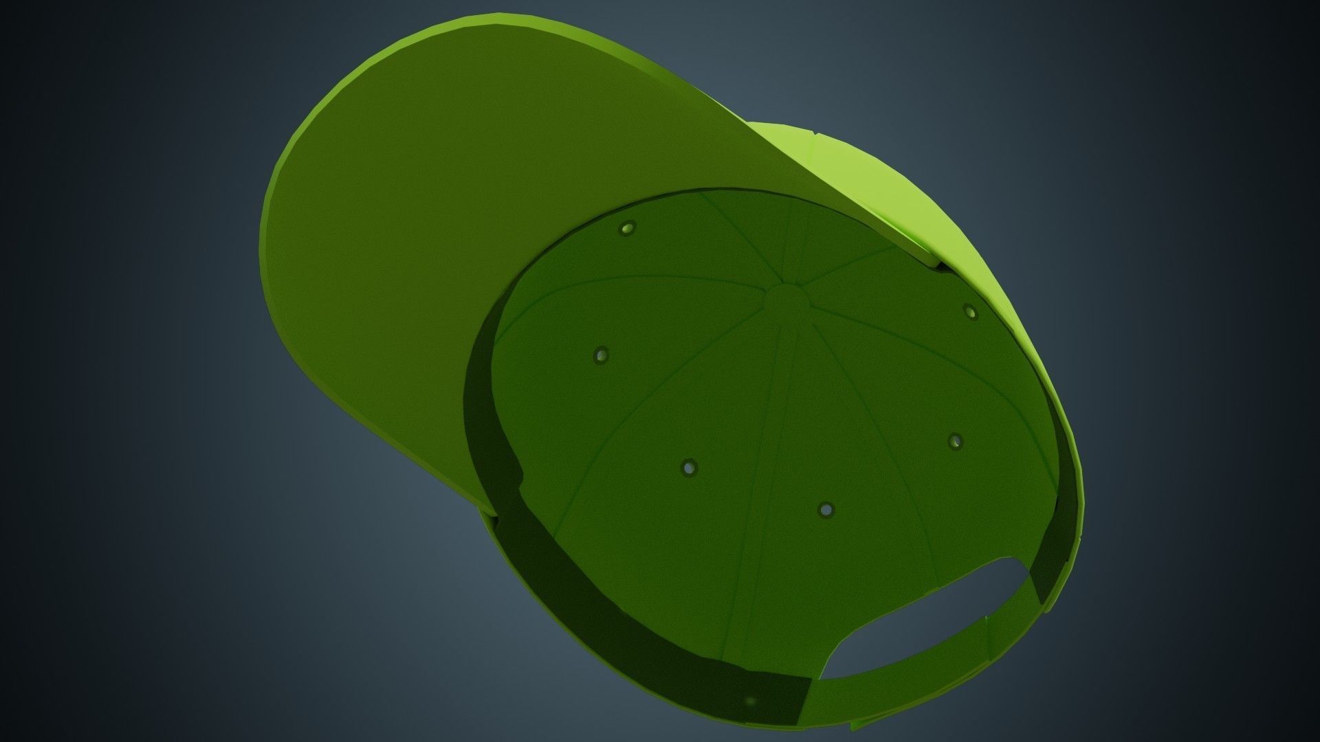 Baseball Cap 1 Basic 3D model_4