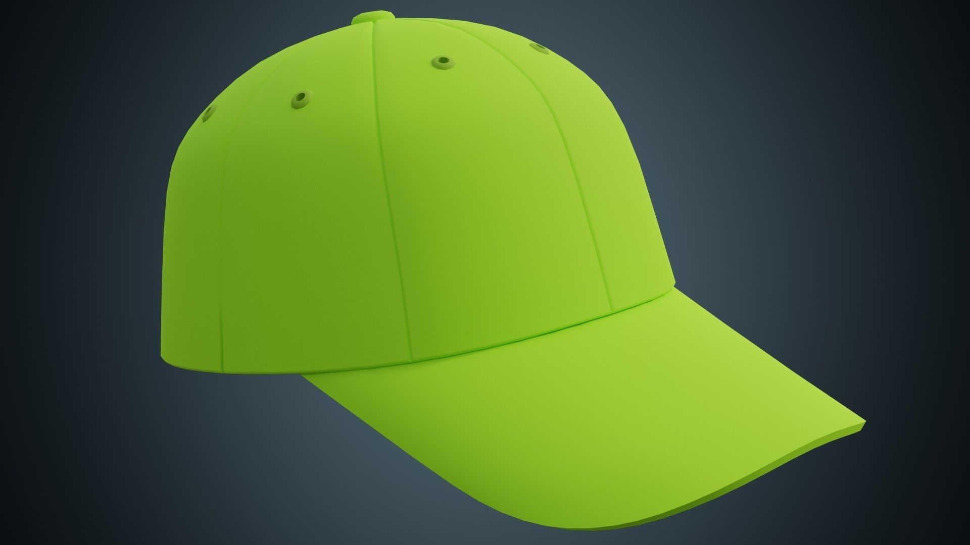 Baseball Cap 1 Basic 3D model_1