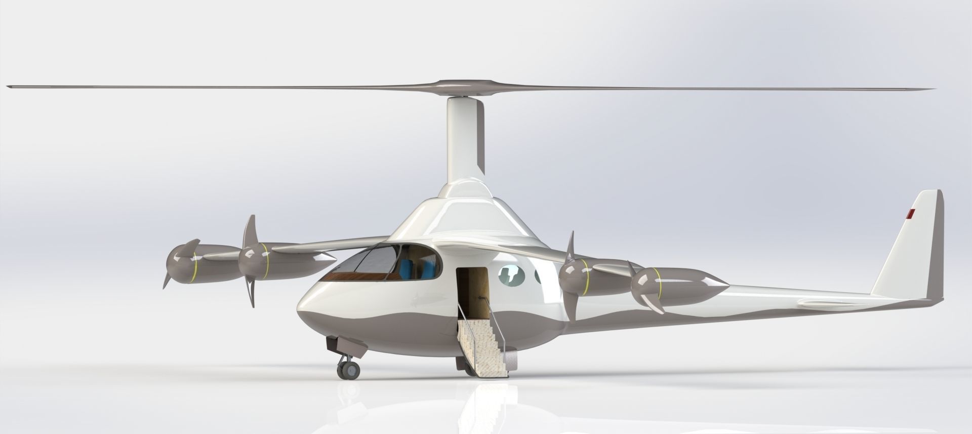 eVTOL Airplane 3D model_8