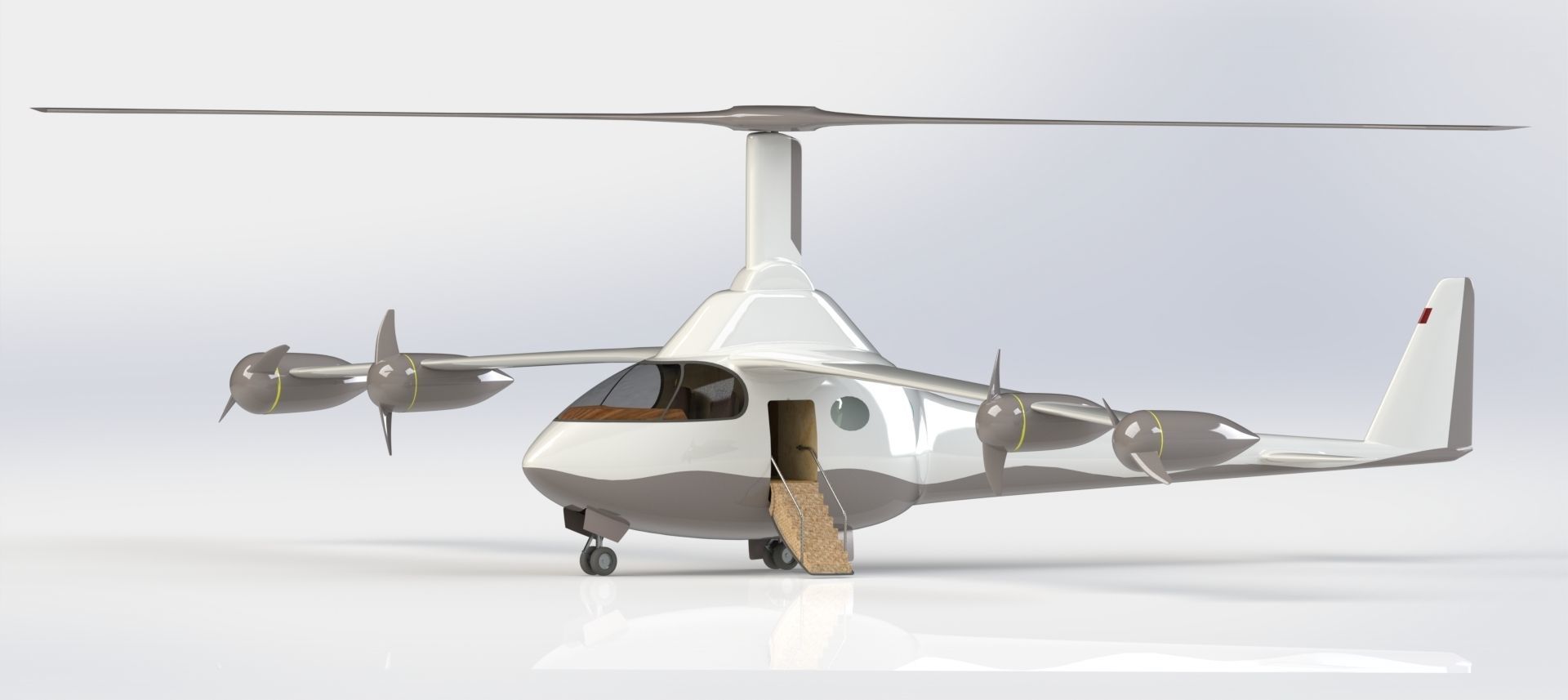 eVTOL Airplane 3D model_3