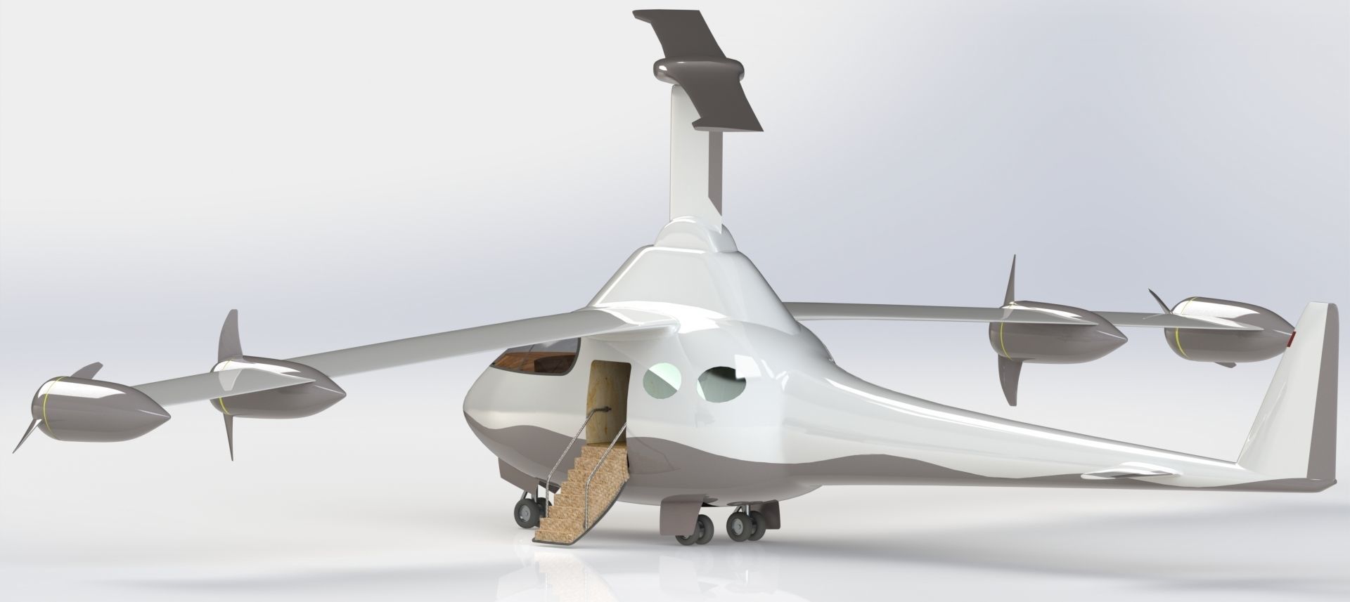 eVTOL Airplane 3D model_9