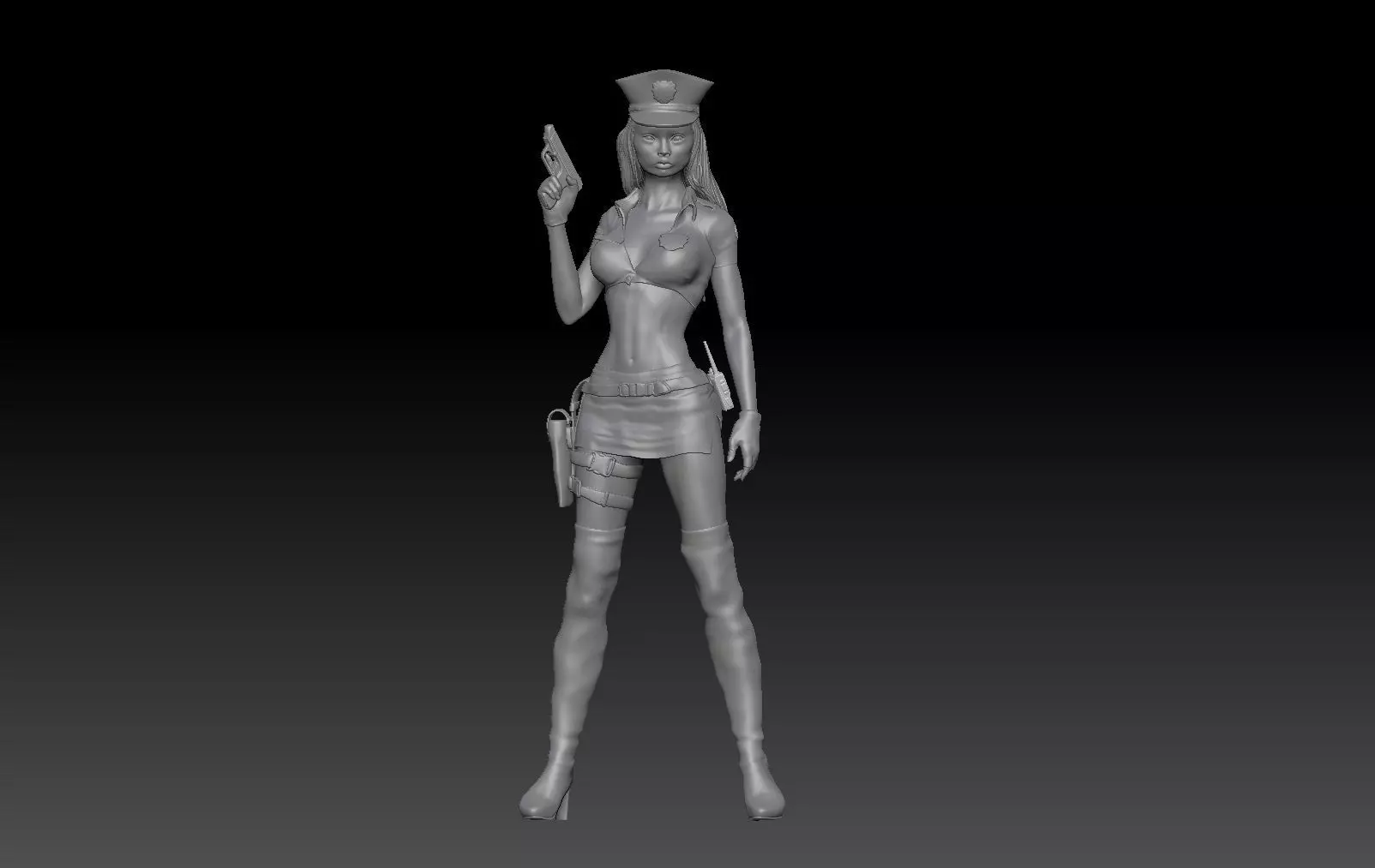 POLICE GIRL 3D print model