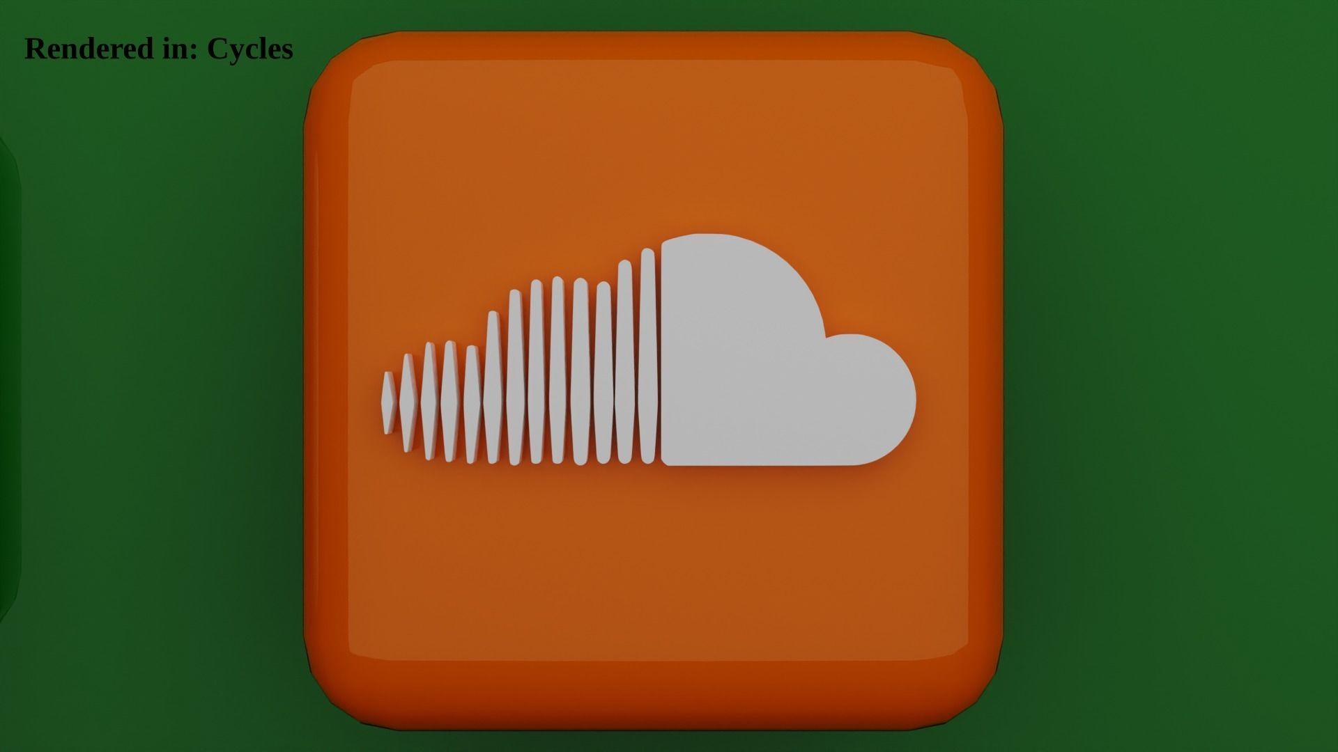SOUNDCLOUD Icons Emojis 2 variants Low-poly 3D model_5