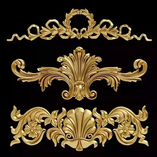 Carved Plaster Molding Decoration and Ornament pack03