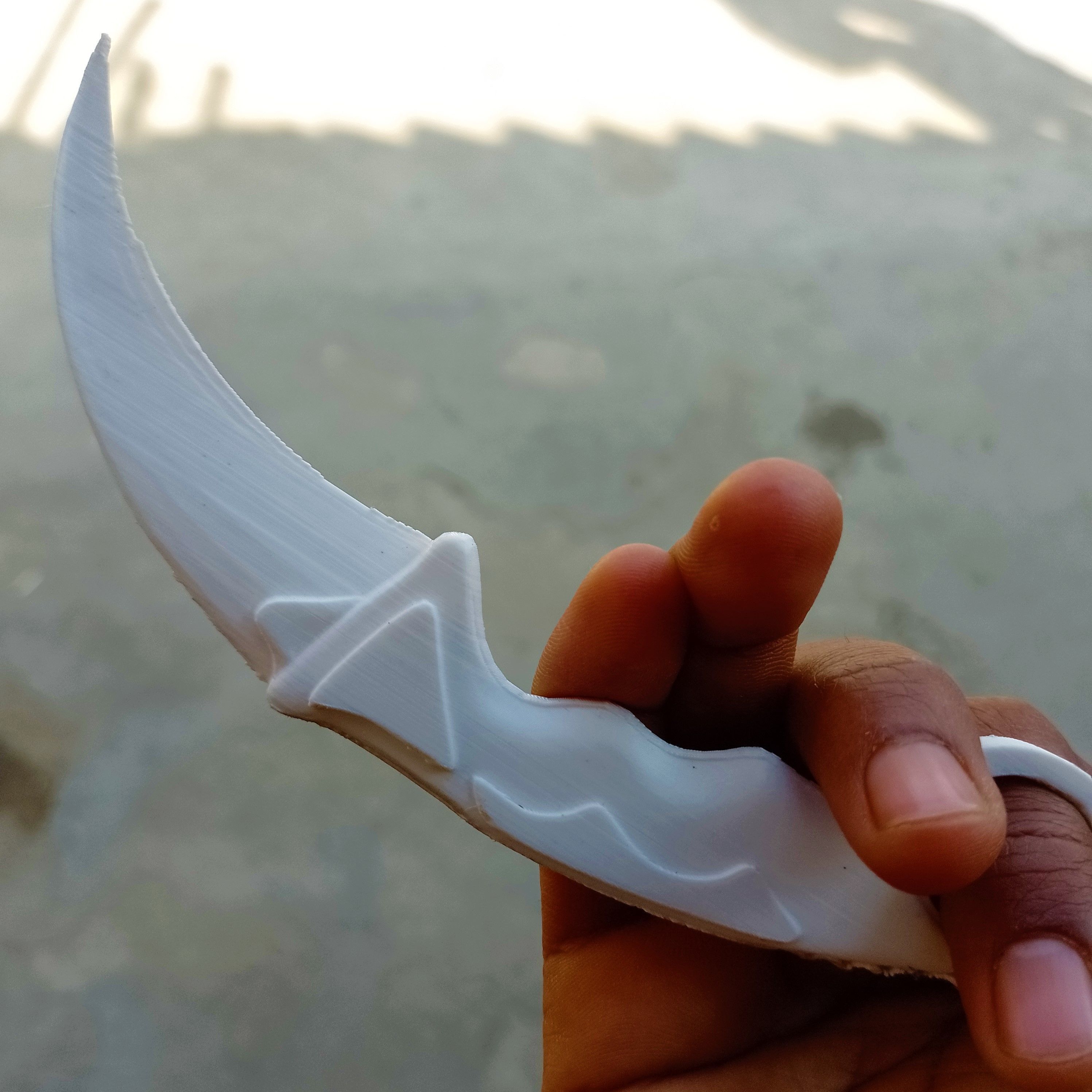 Print ready Karambit knife 3D print model_3