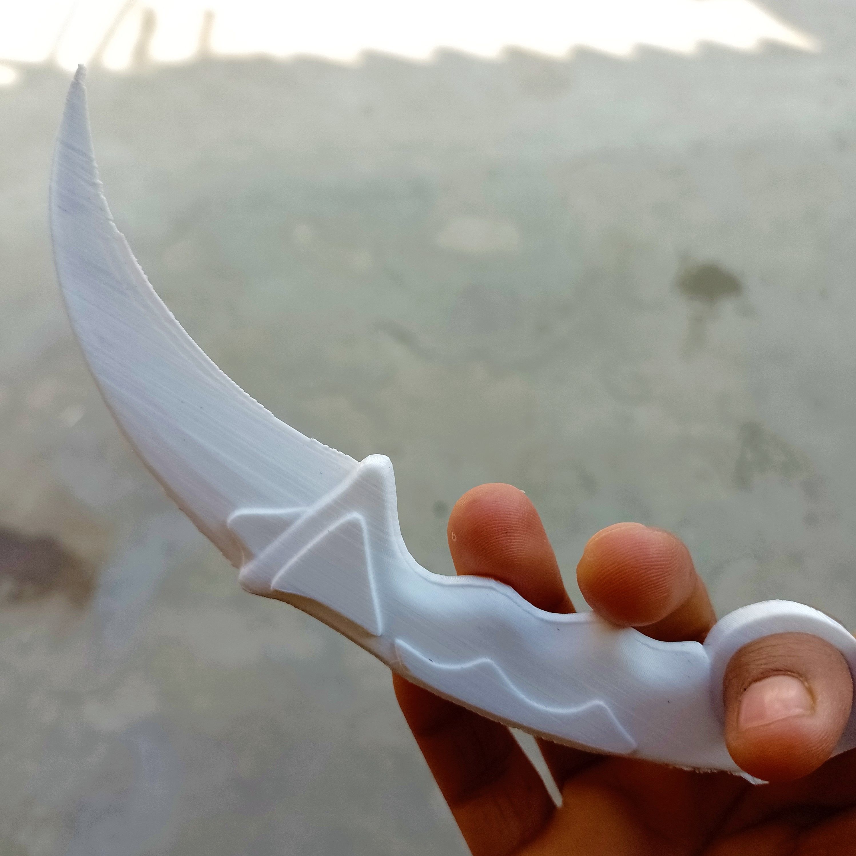 Print ready Karambit knife 3D print model_2