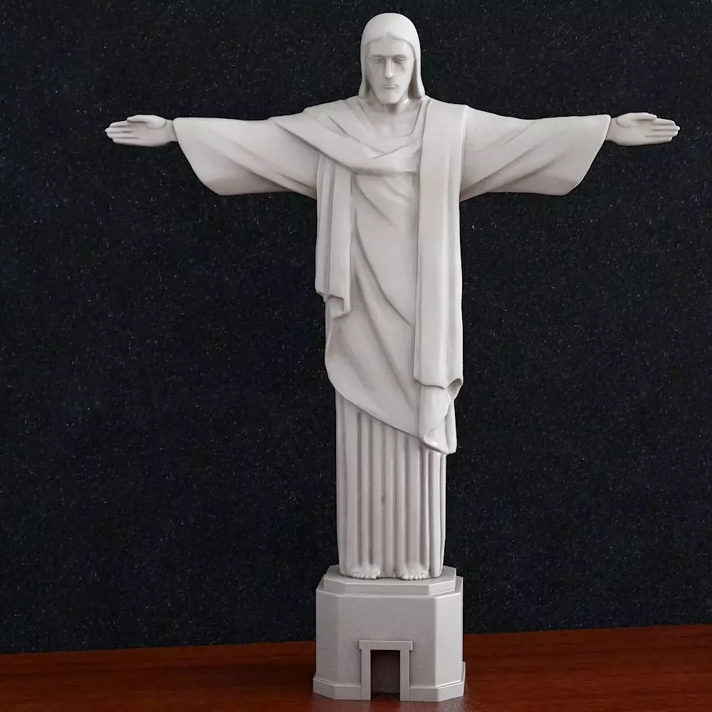 statue of Jesus Christ 3D print model_0