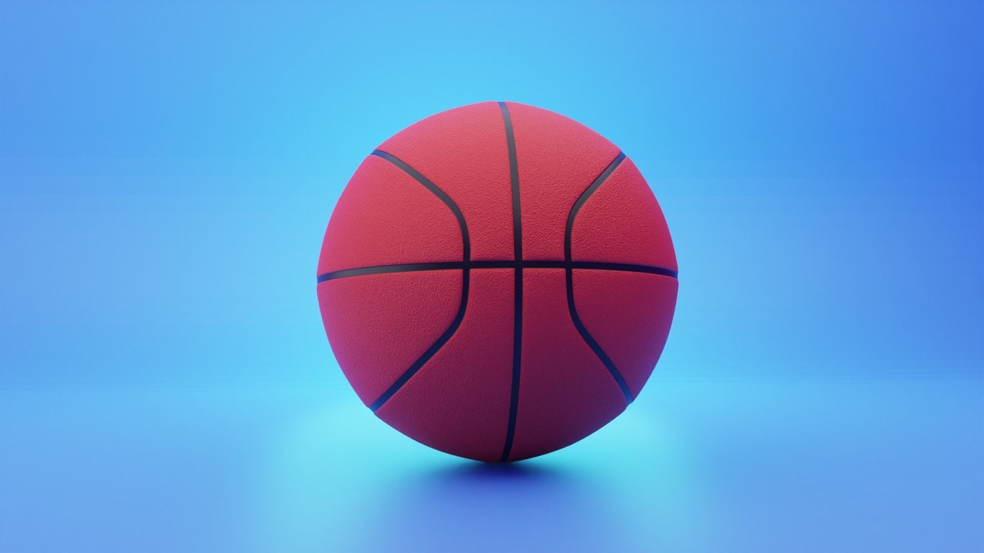 Basketball 3D Modeling Low-poly 3D model_1