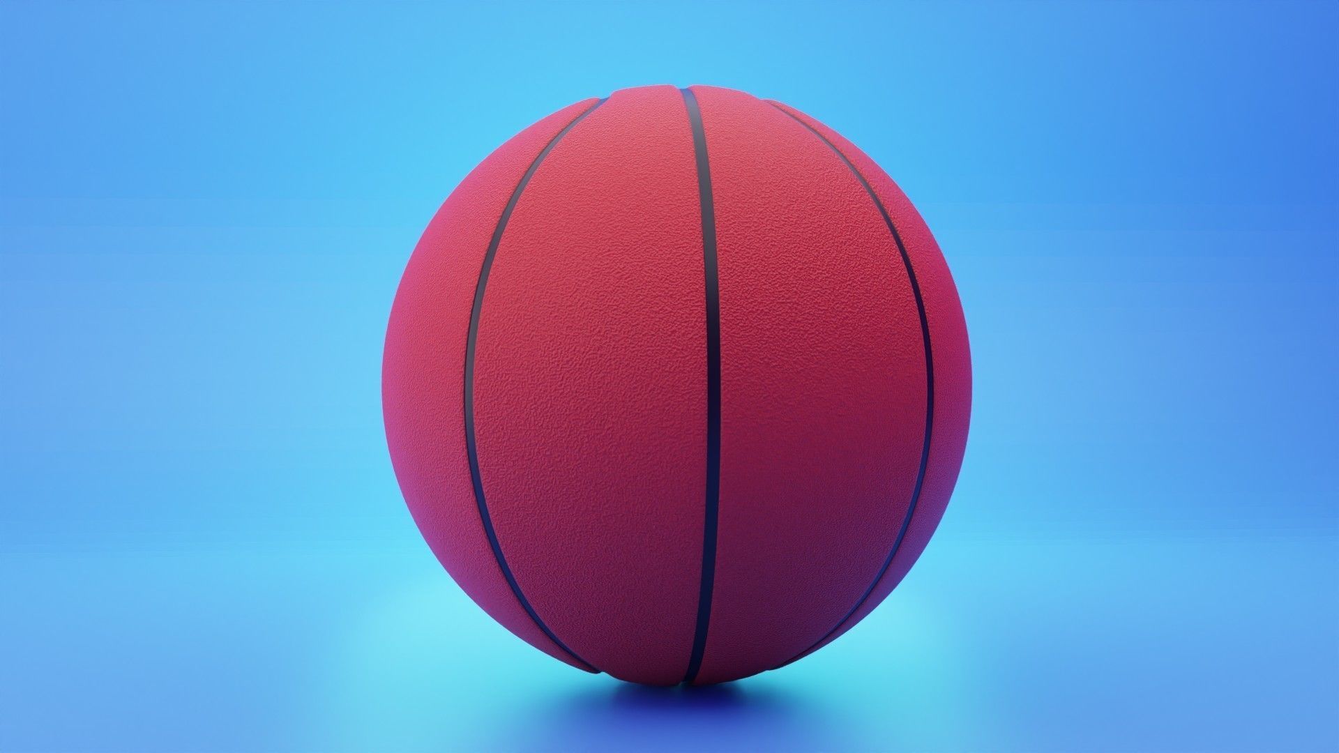 Basketball 3D Modeling Low-poly 3D model_3