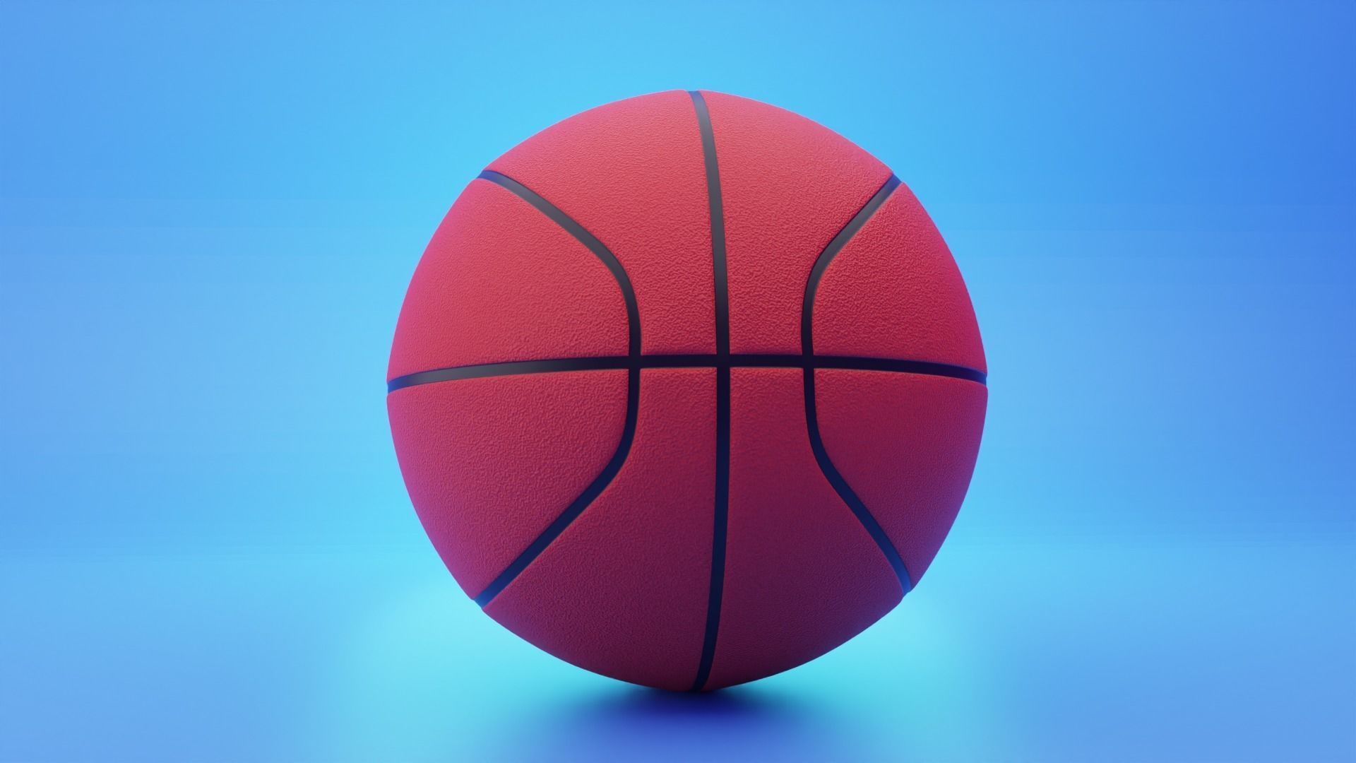 Basketball 3D Modeling Low-poly 3D model_4