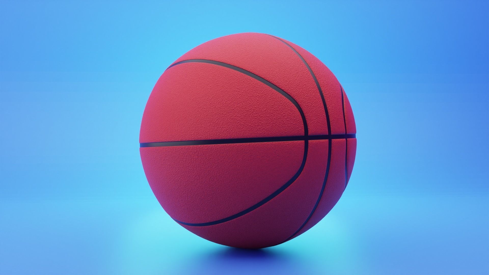 Basketball 3D Modeling Low-poly 3D model_2