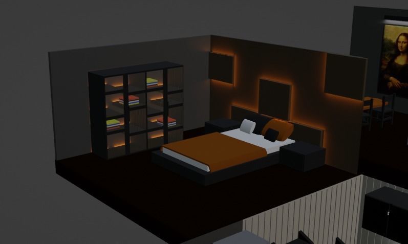 Room assets for Room design 3D model_3