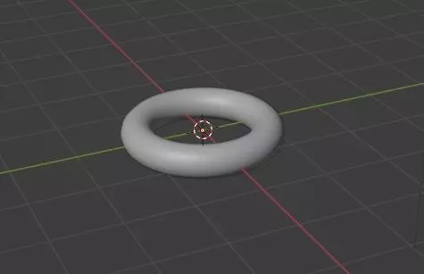 Torus ring Free low-poly 3D model_0