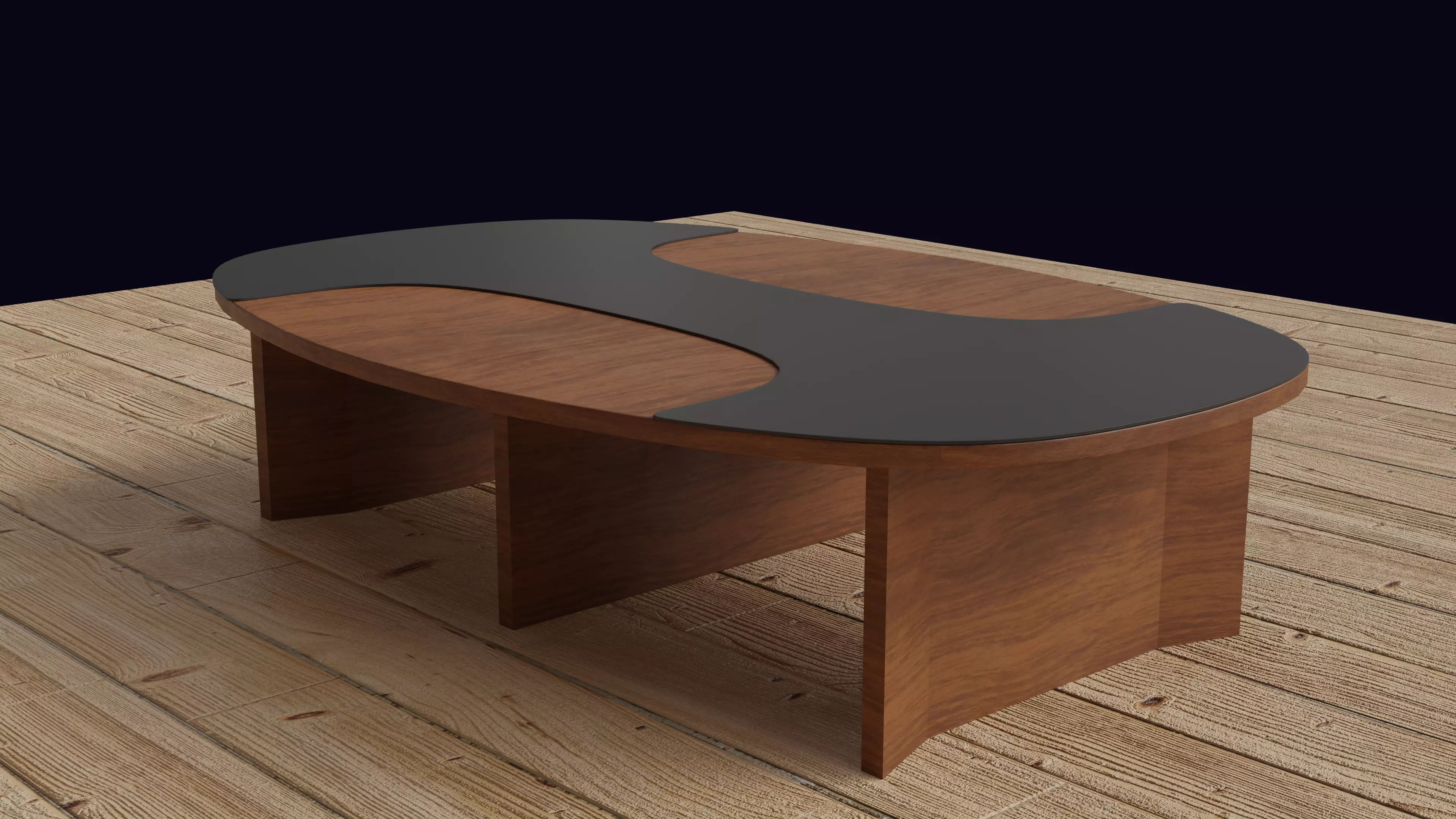 Meeting Table Office Conference Room 3D Model Low-poly 3D model_10