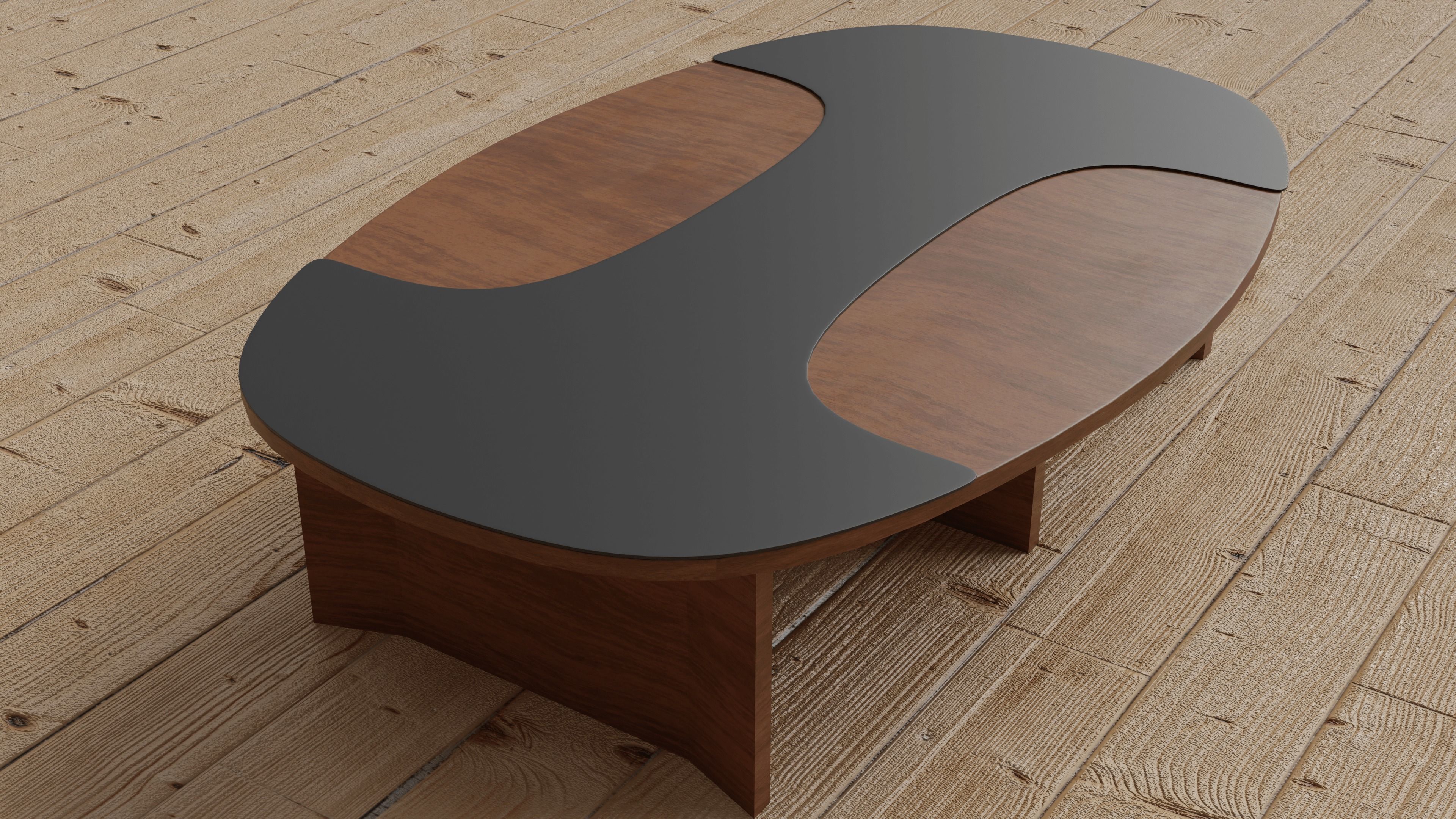 Meeting Table Office Conference Room 3D Model Low-poly 3D model_11