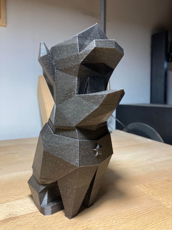 Piggy bank Chase Paw Patrol Low-poly 3D print model_2