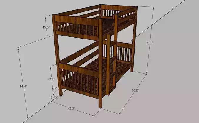simple boys bunkbed