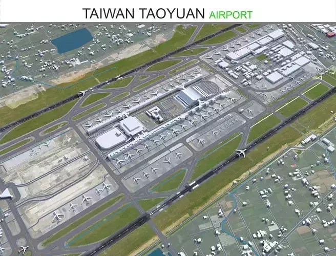 Taiwan Taoyuan Airport 10km