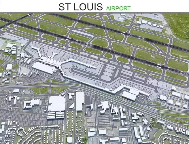 St Louis Lambert Airport 15km