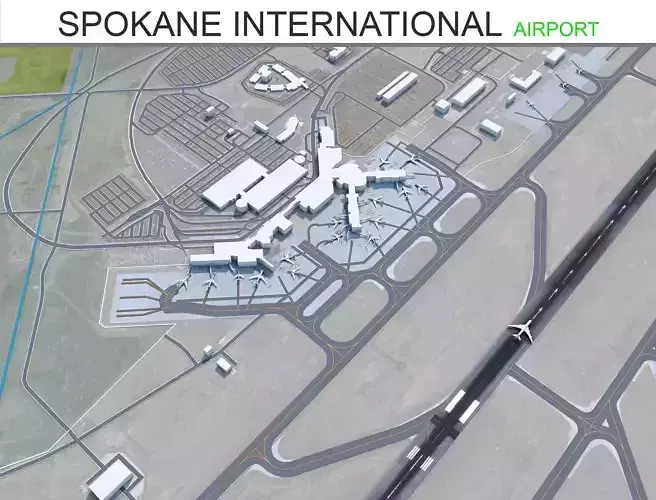 Spokane International Airport 10km