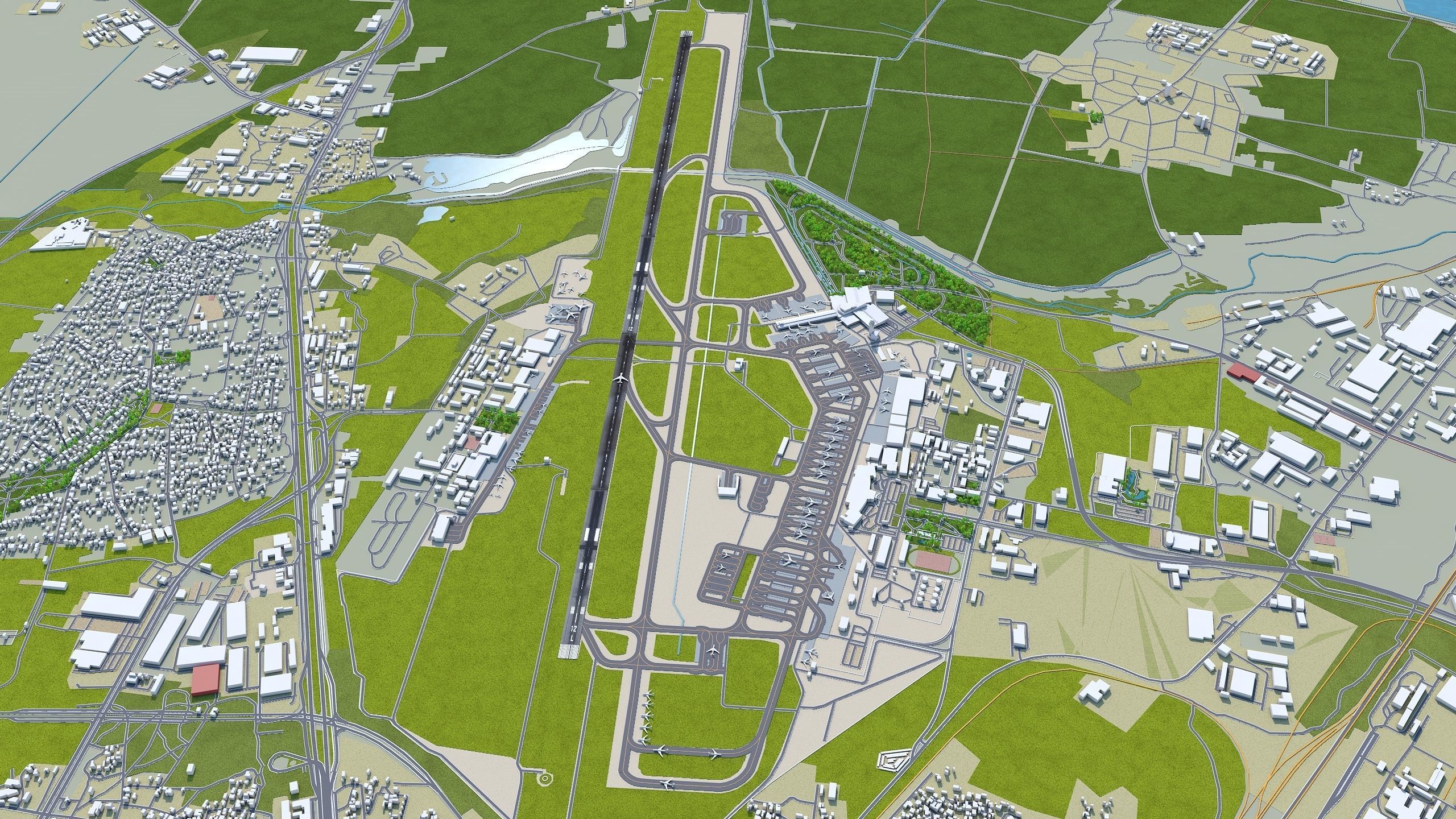 3D model Sofia Airport 12km VR / AR / low-poly | CGTrader 3D model Sofia Airport 12km VR / AR / low-poly | CGTrader