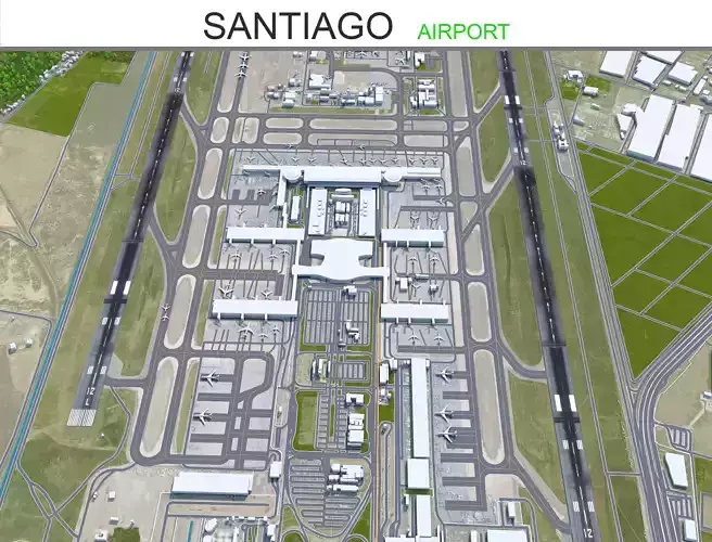Santiago Airport 10km