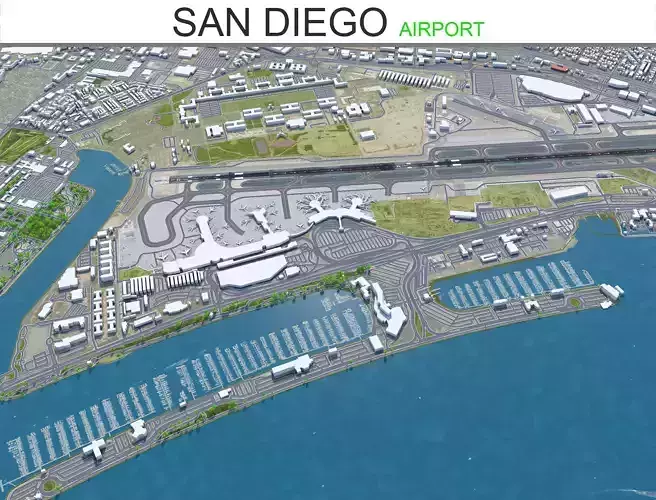 San Diego Airport 10km