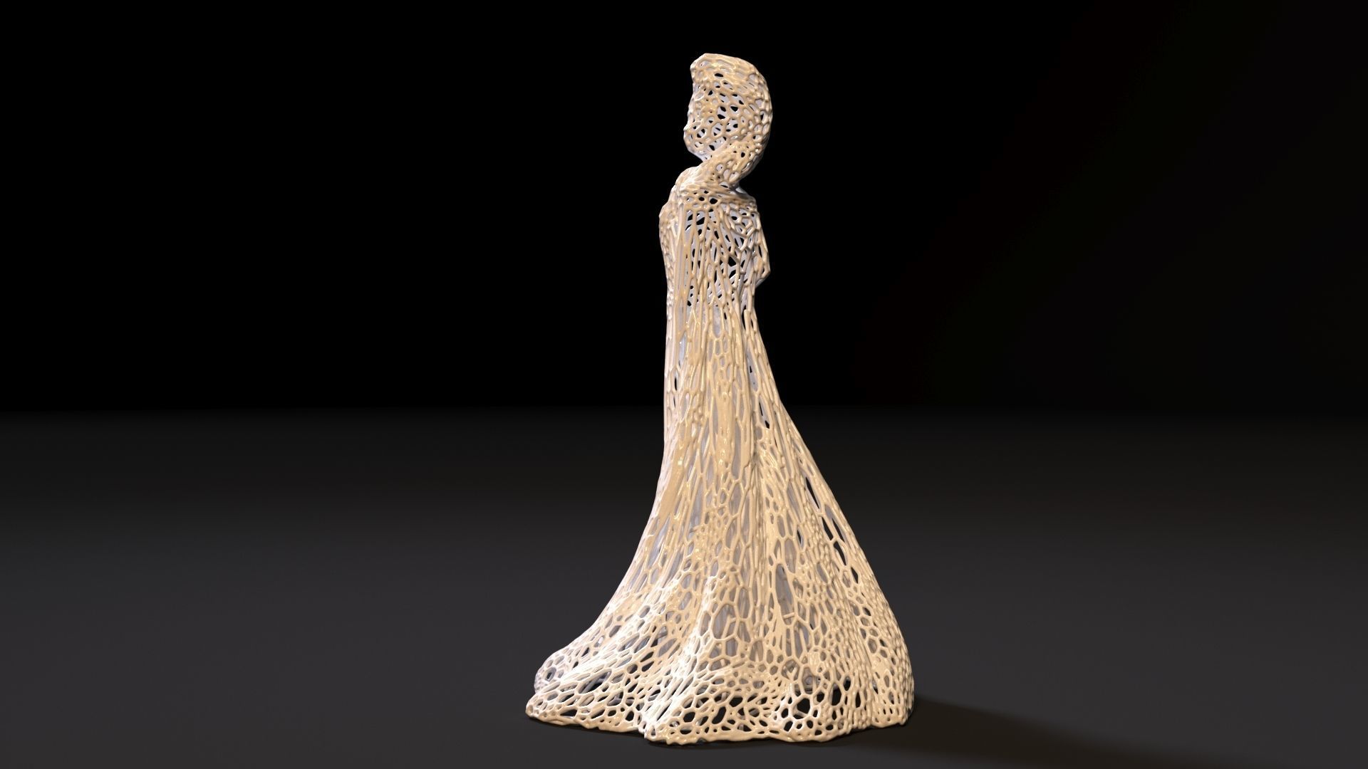 Elsa voronoi 3D print model_2