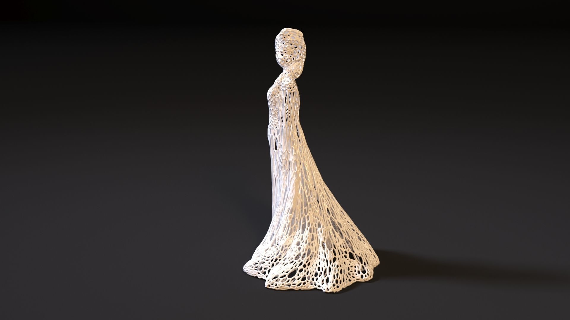 Elsa voronoi 3D print model_1