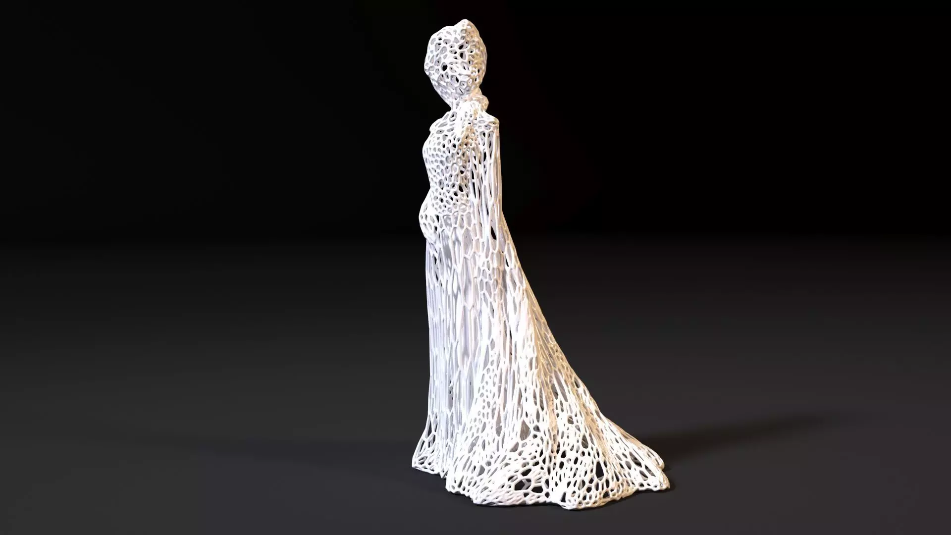 Elsa voronoi 3D print model_0