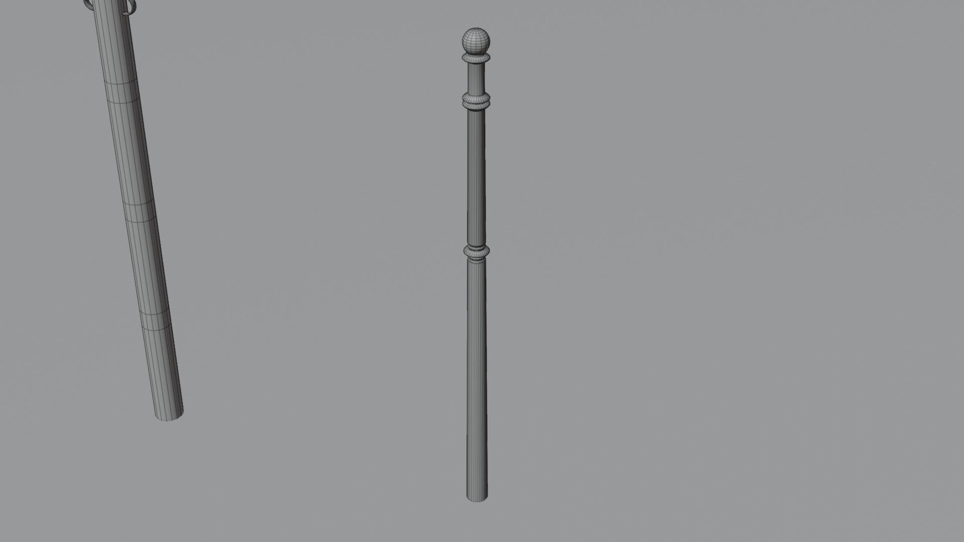 3d street poles 3d models pack Free low-poly 3D model_6