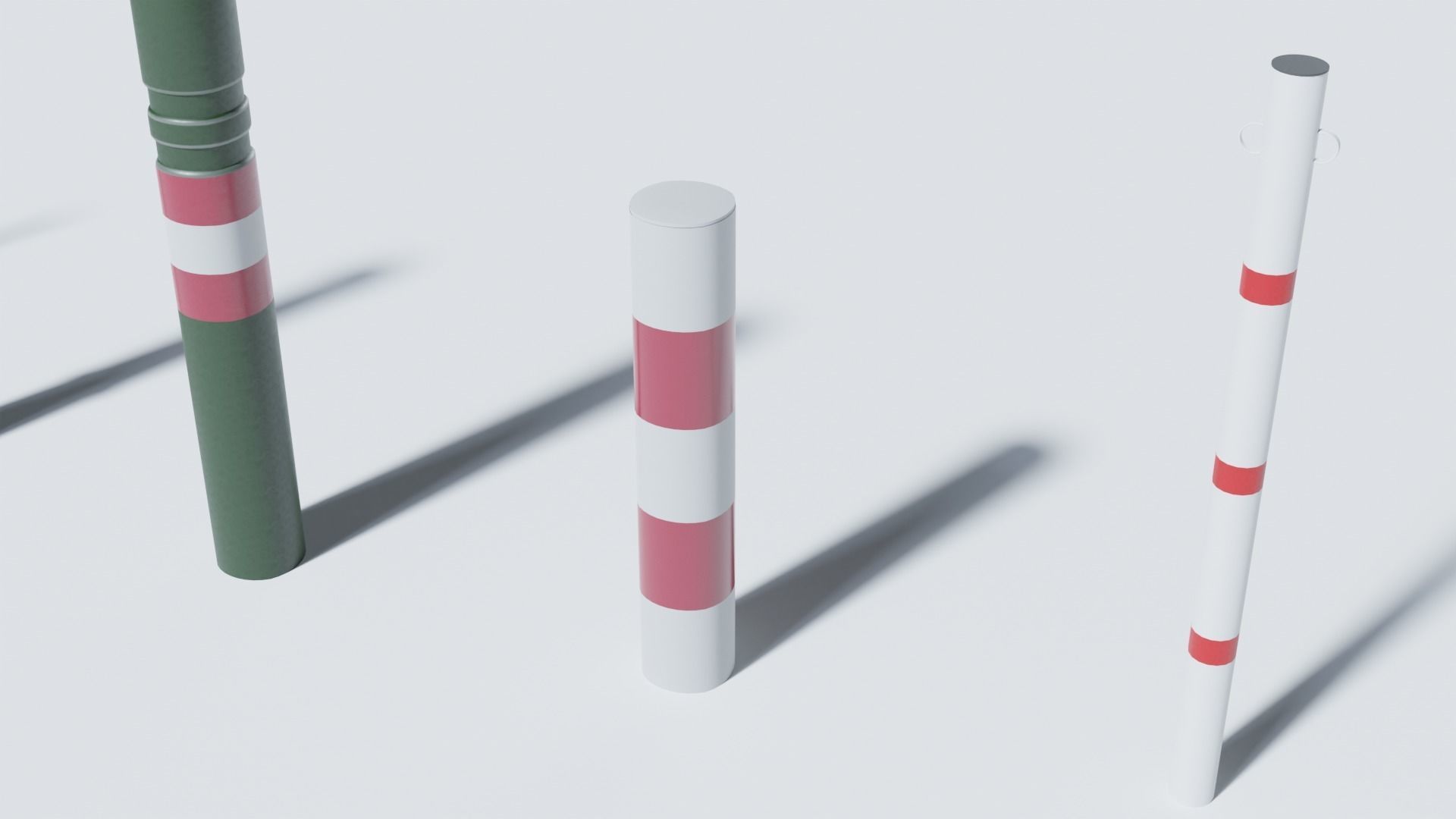 3d street poles 3d models pack Free low-poly 3D model_9