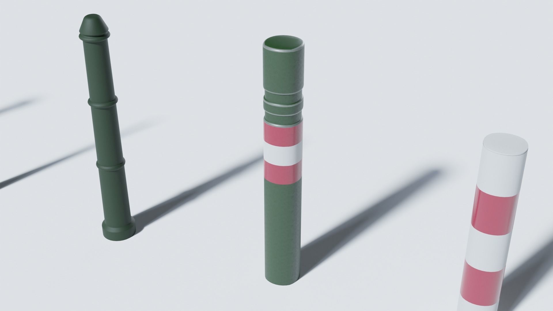 3d street poles 3d models pack Free low-poly 3D model_11