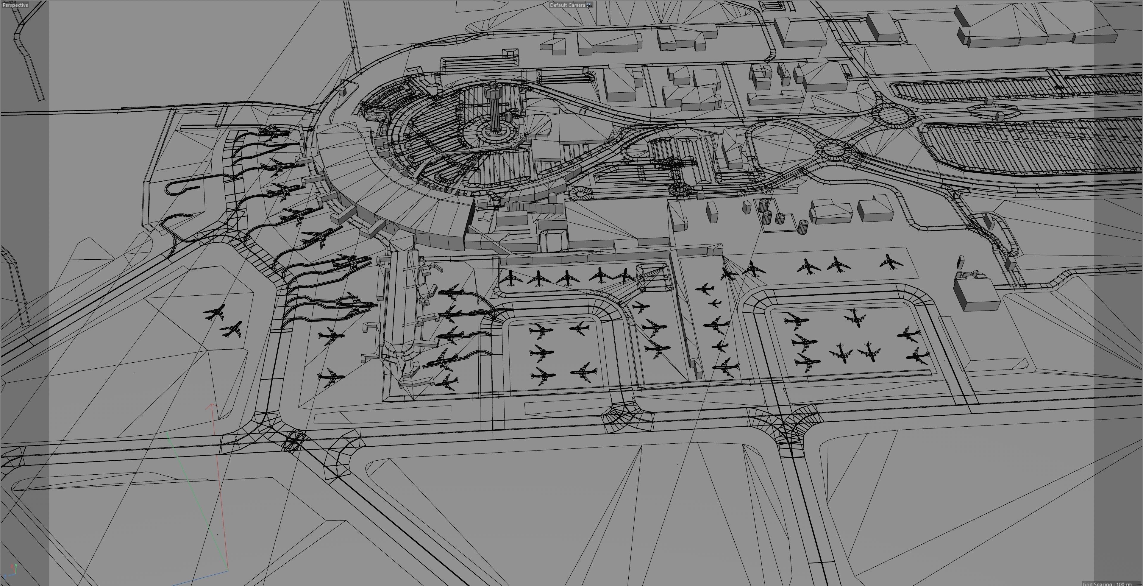Perth Airport 10km Low-poly 3D model_9