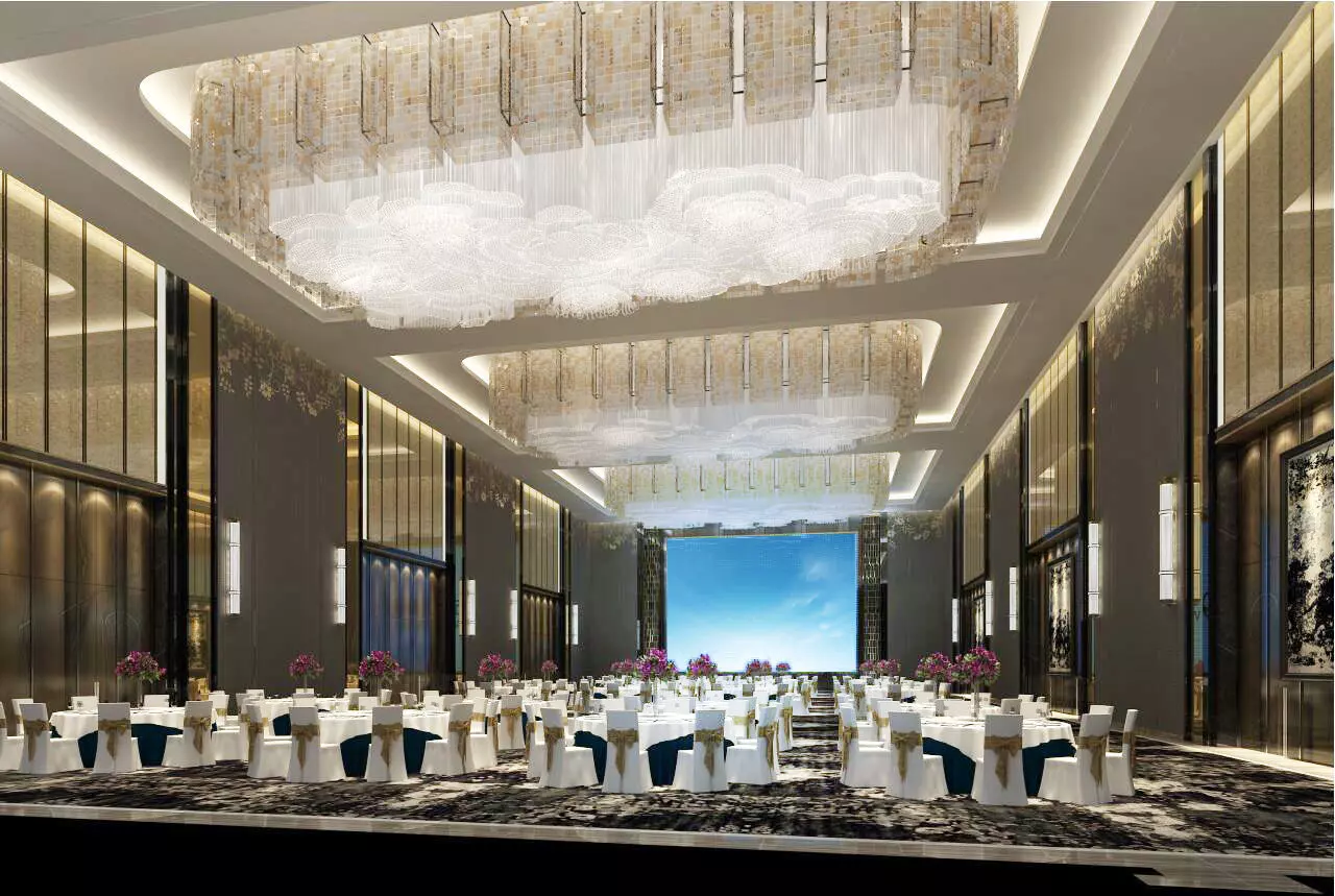 Ballroom banquet hall at hyatt regency shanghai 3D model_0