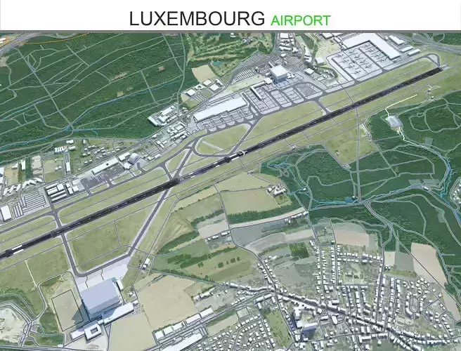 Luxembourg Airport 10km