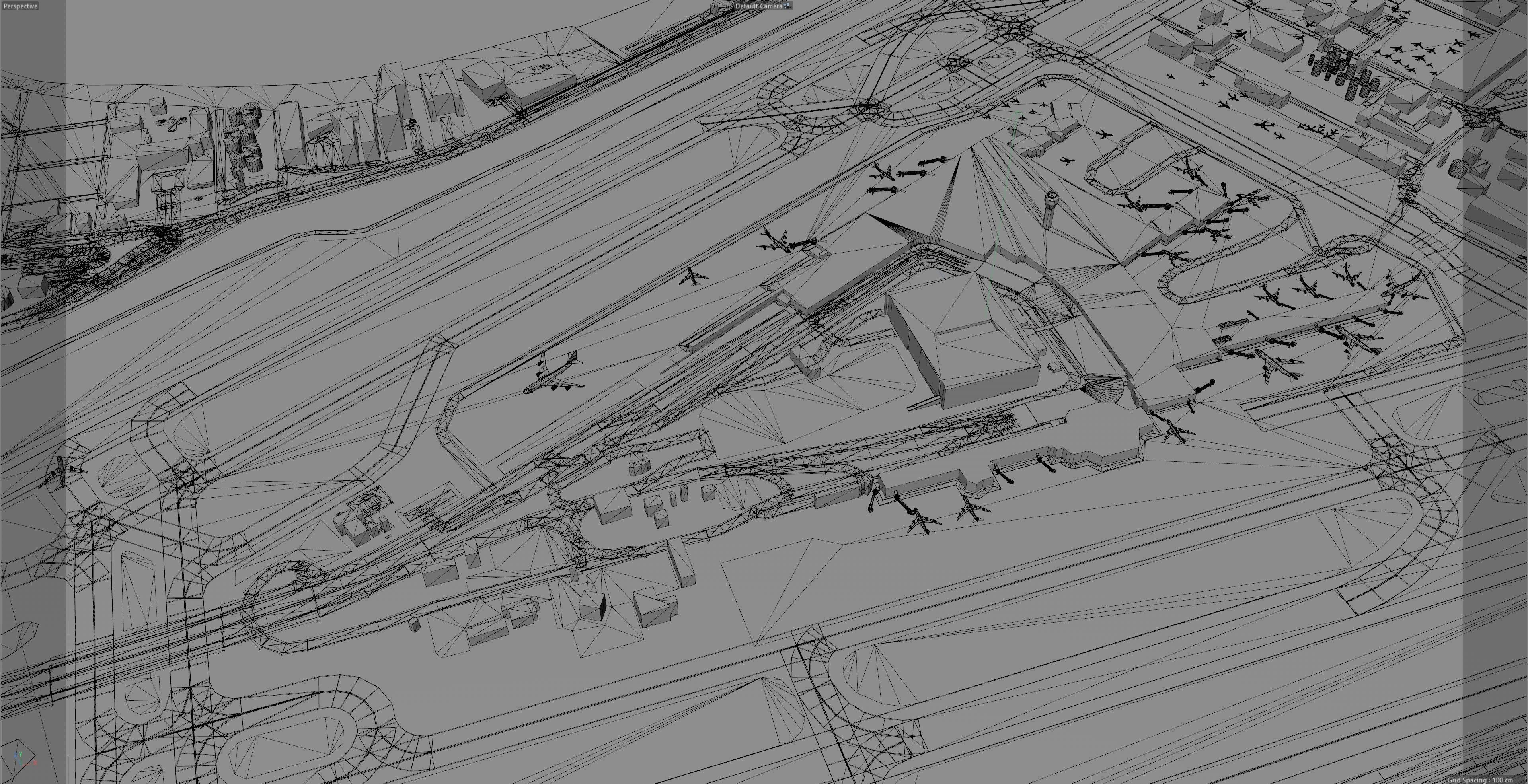 Luis Munoz Marin International Airport 10km Low-poly 3D model_9